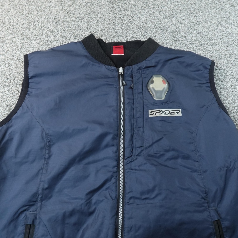 Spyder Vest Mens 2XL‎ Blue Full Zip Lightweight Ski Windbreaker Jacket Outdoor